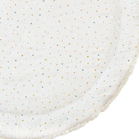 Organic Cotton Quilted Reversible Play Mat - Dotty/Ivory