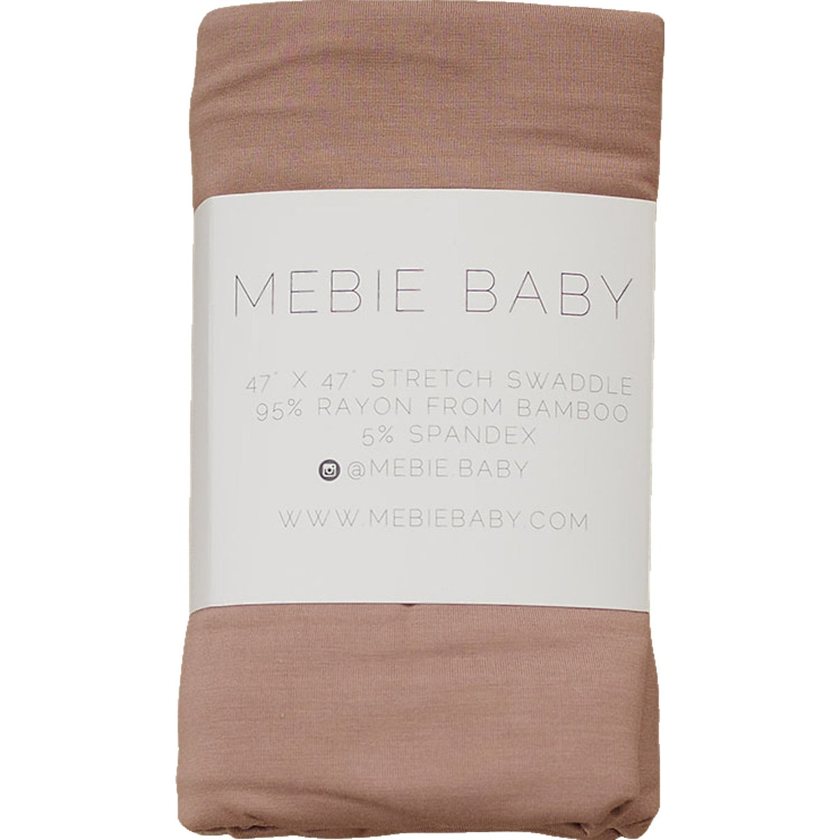 Dusty Rose Bamboo Stretch Swaddle Blanket