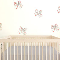 Rosy Bow Wall Decal Set