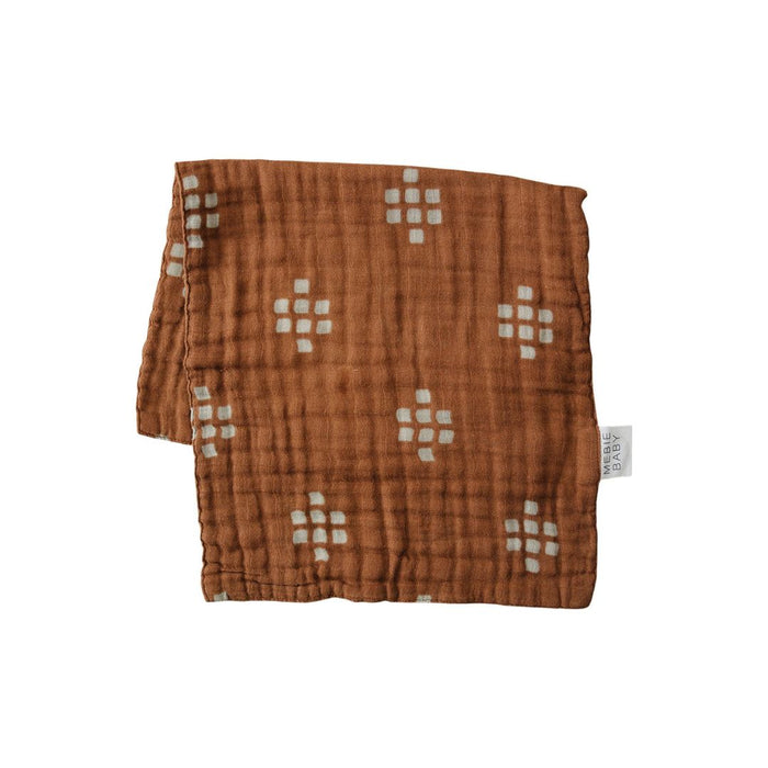 Chestnut textile Burp Cloth