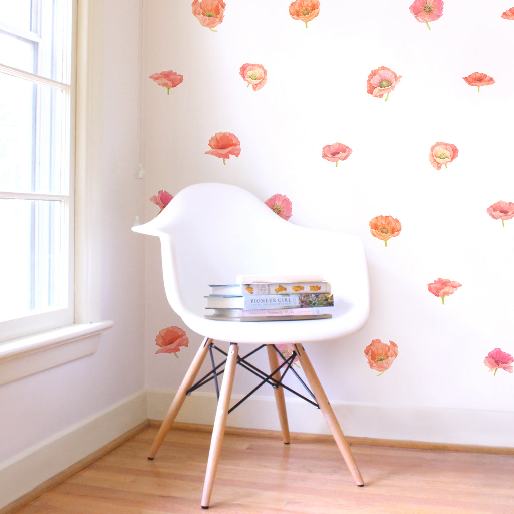 Poppies Wall Decal Set - Small