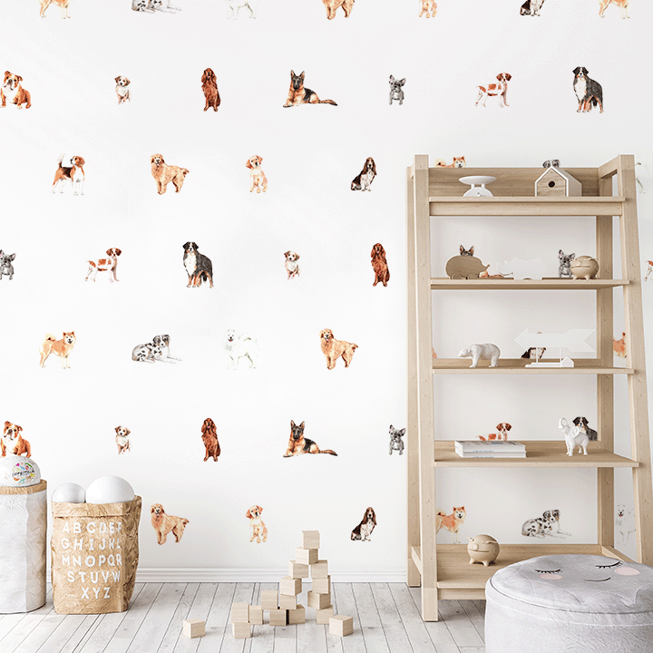 Dog clearance wall stickers