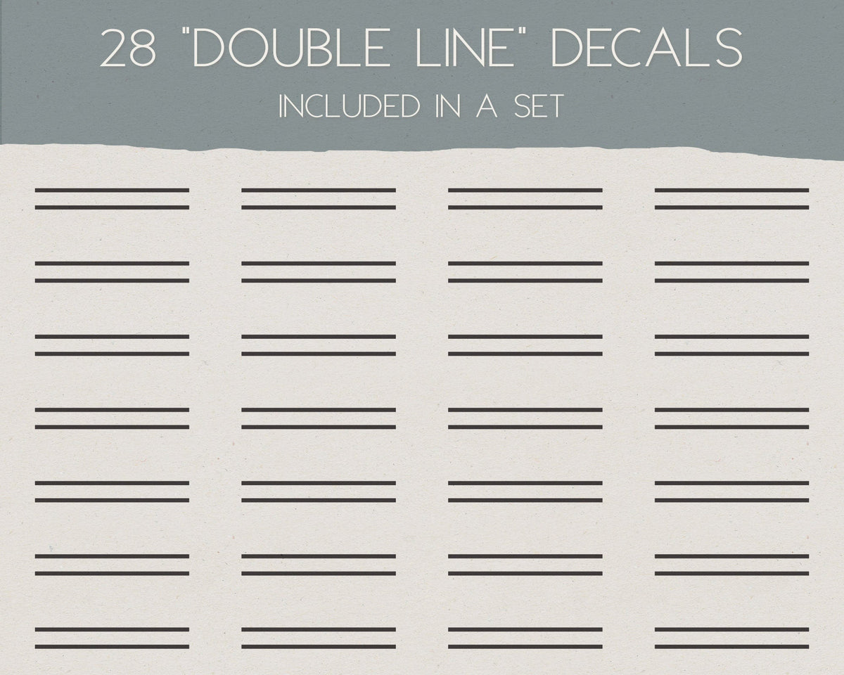 Double Lines Wall Decal Set
