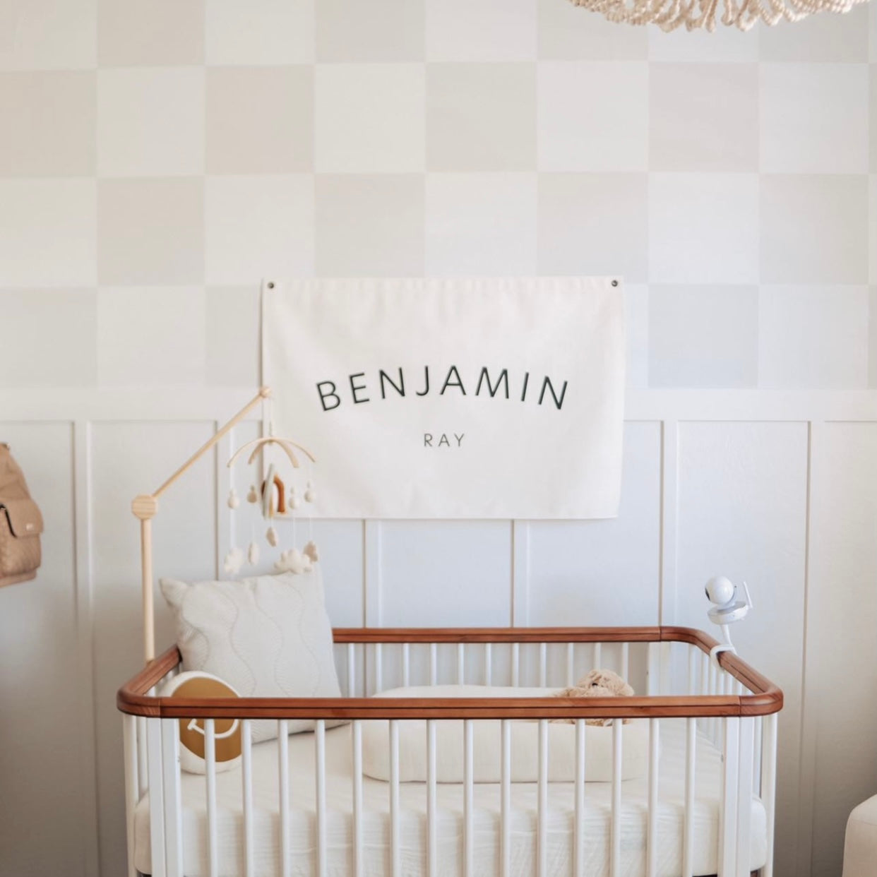 Bowie Checkered Wallpaper by Loomwell – Project Nursery