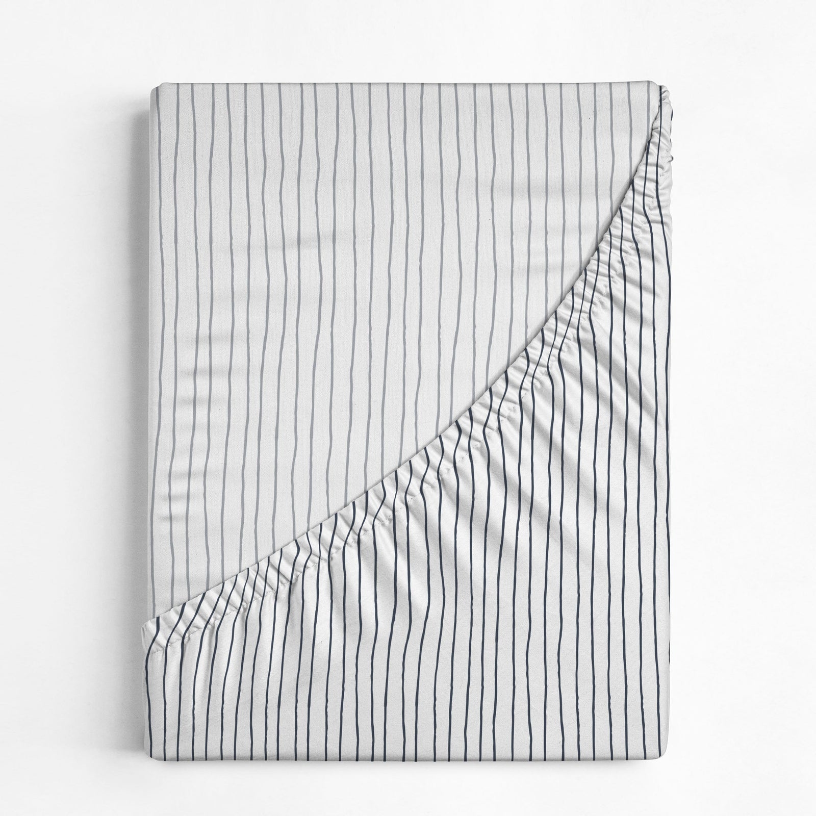 Cobi Blue Stripes Organic Crib Sheet