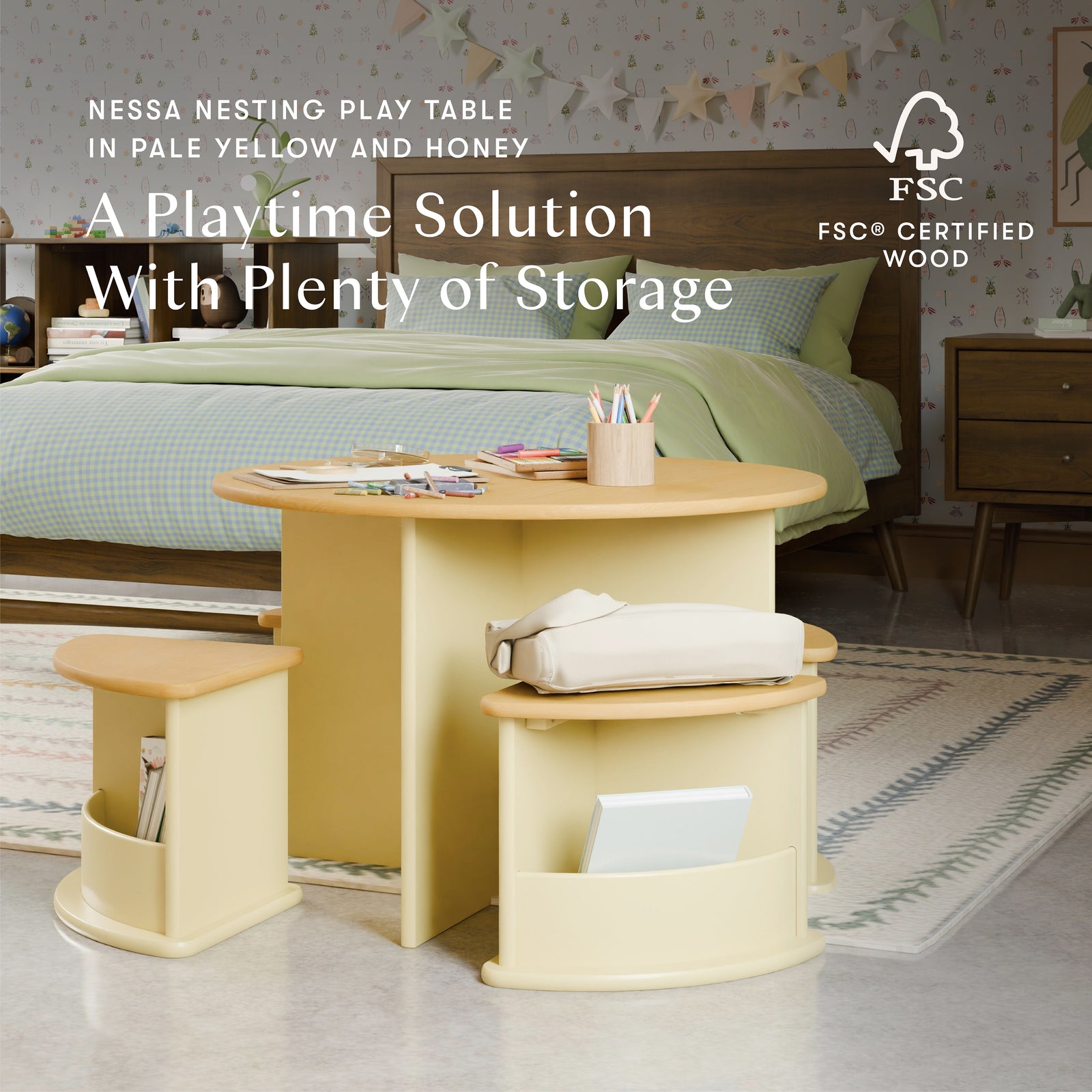 Nessa Nesting Play Table + Chair Set