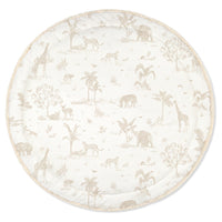 Organic Cotton Quilted Reversible Play Mat - Safari and Wild