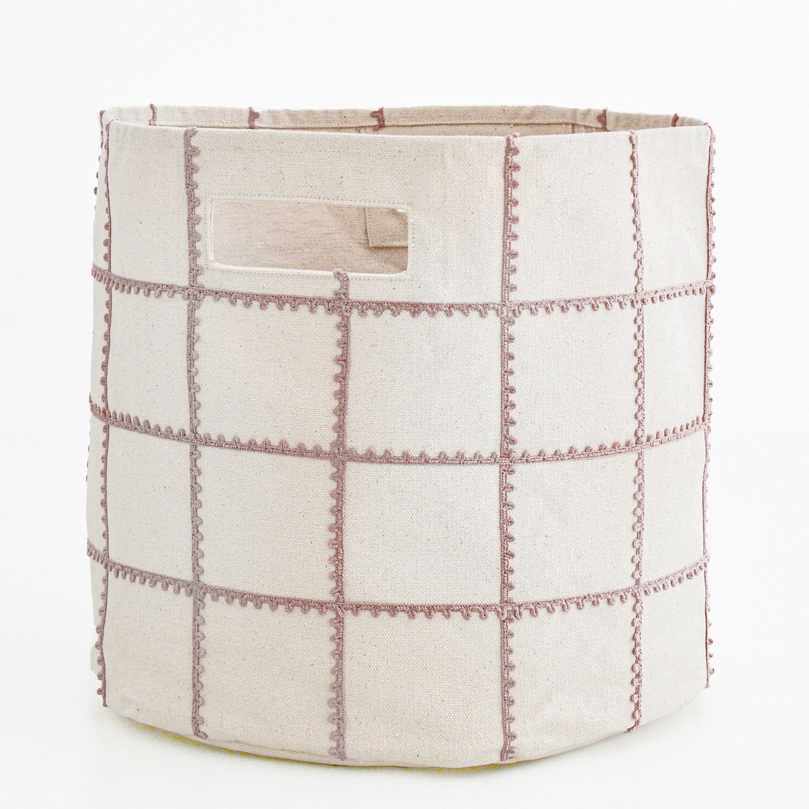 Lace Mesh Storage Basket - Pecan