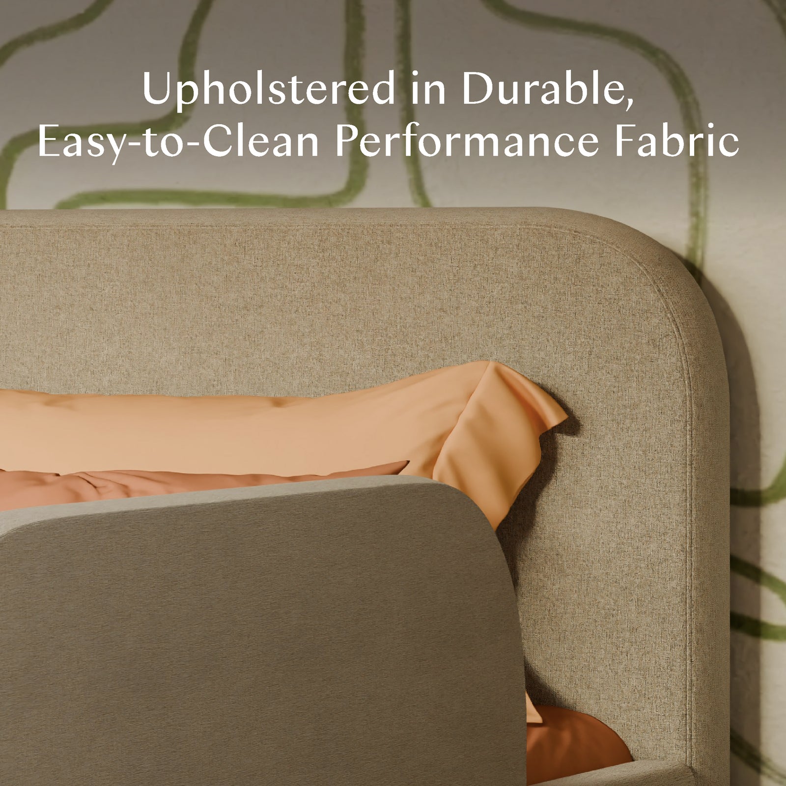 Upholstered Twin/Full Bed Guardrail
