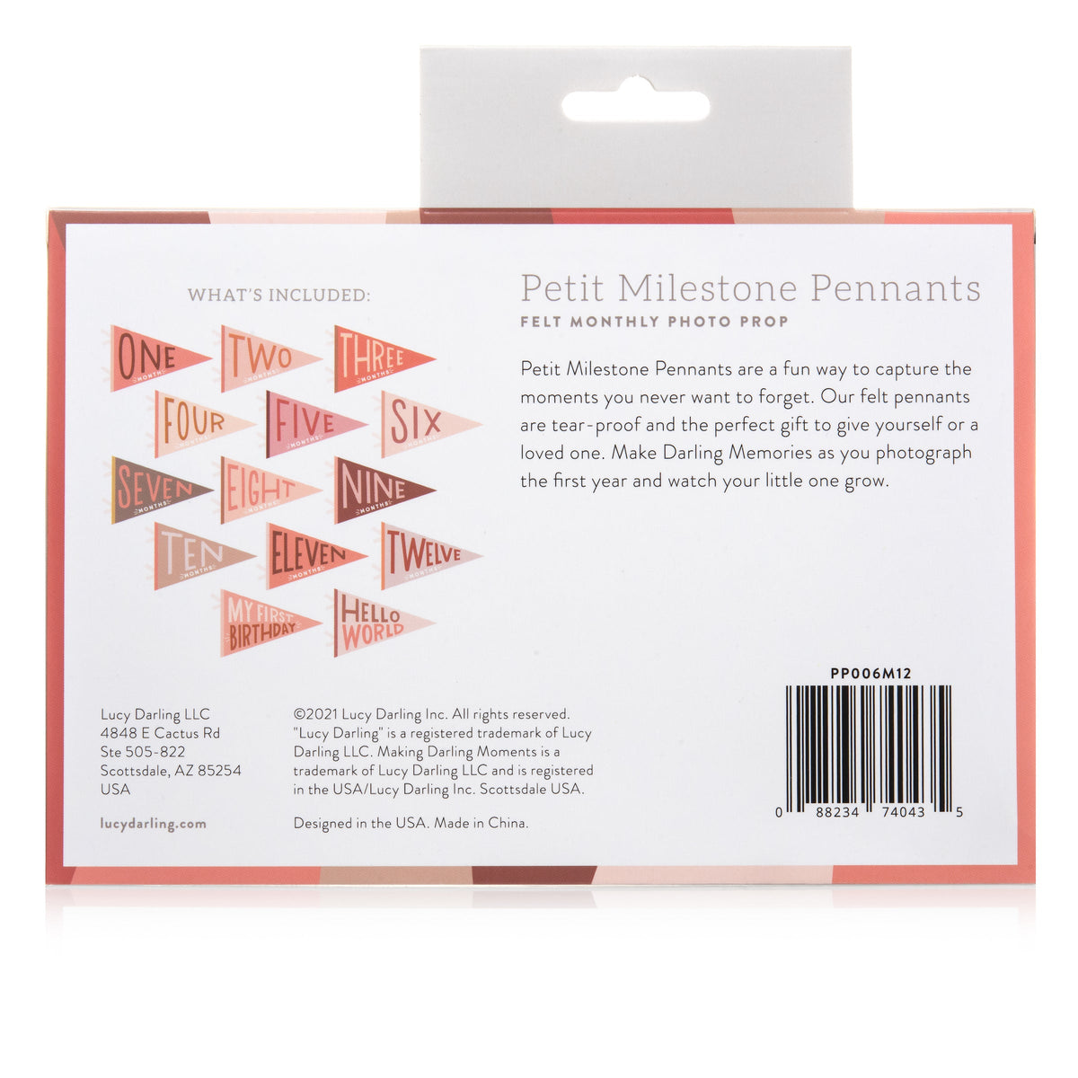 Blushing Meadow Petit Milestone Pennants