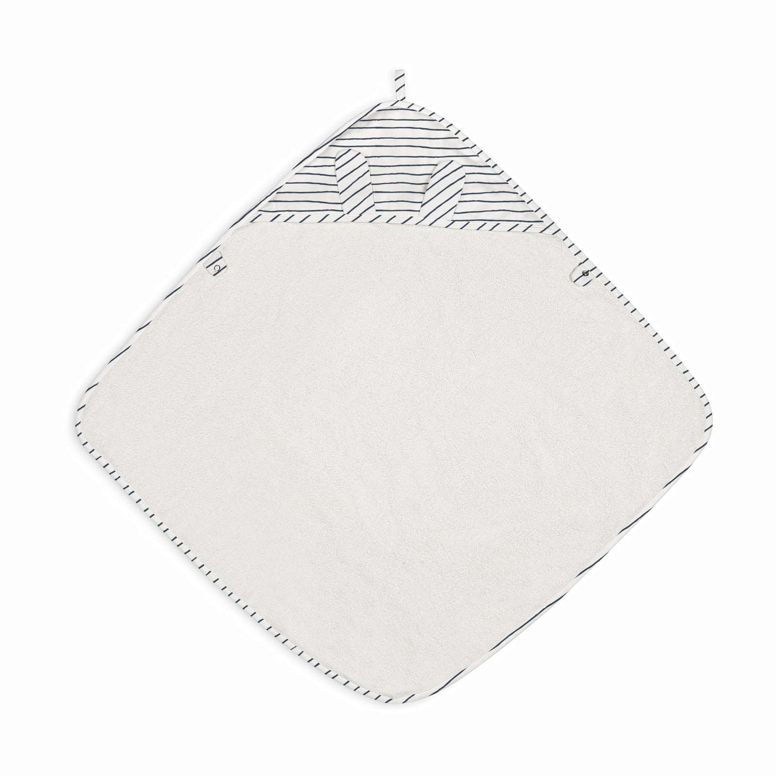 Navy Stripes Organic Baby Towel