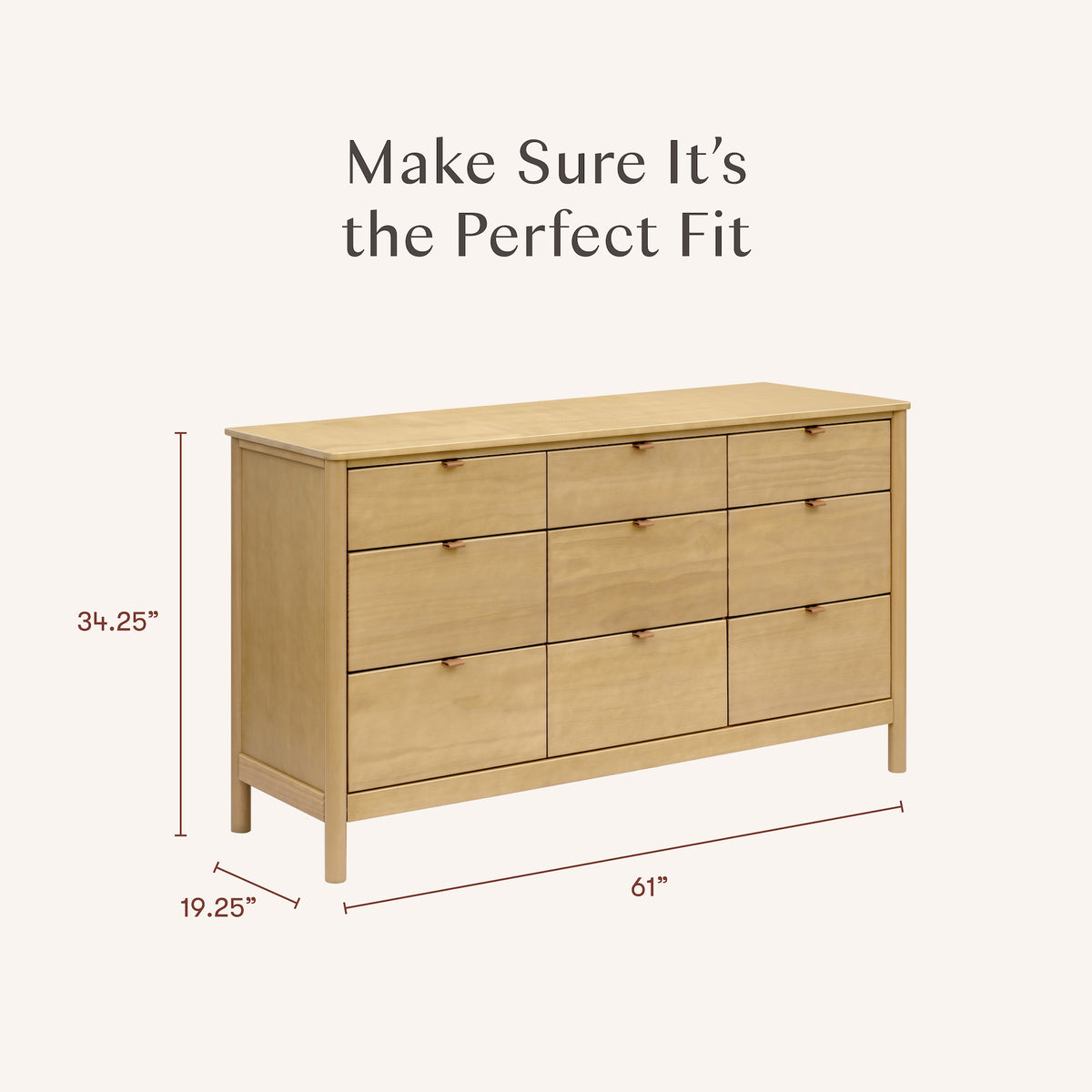 Bondi 9-Drawer Extra Wide Assembled Dresser (61")