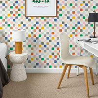 Colorful Checkers Wallpaper