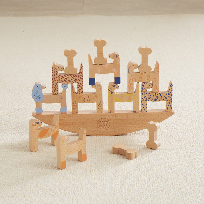 Dog Gone Wooden Balancing Game