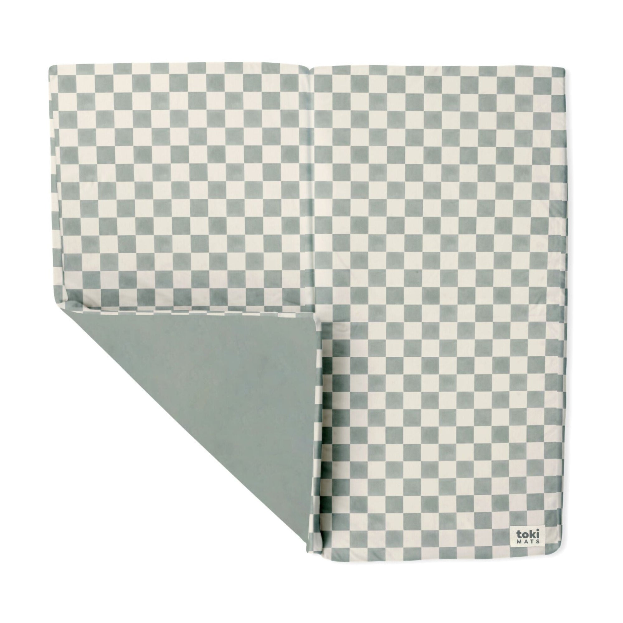 Toki Kids x Project Nursery Checker Padded Play Mat - Matcha