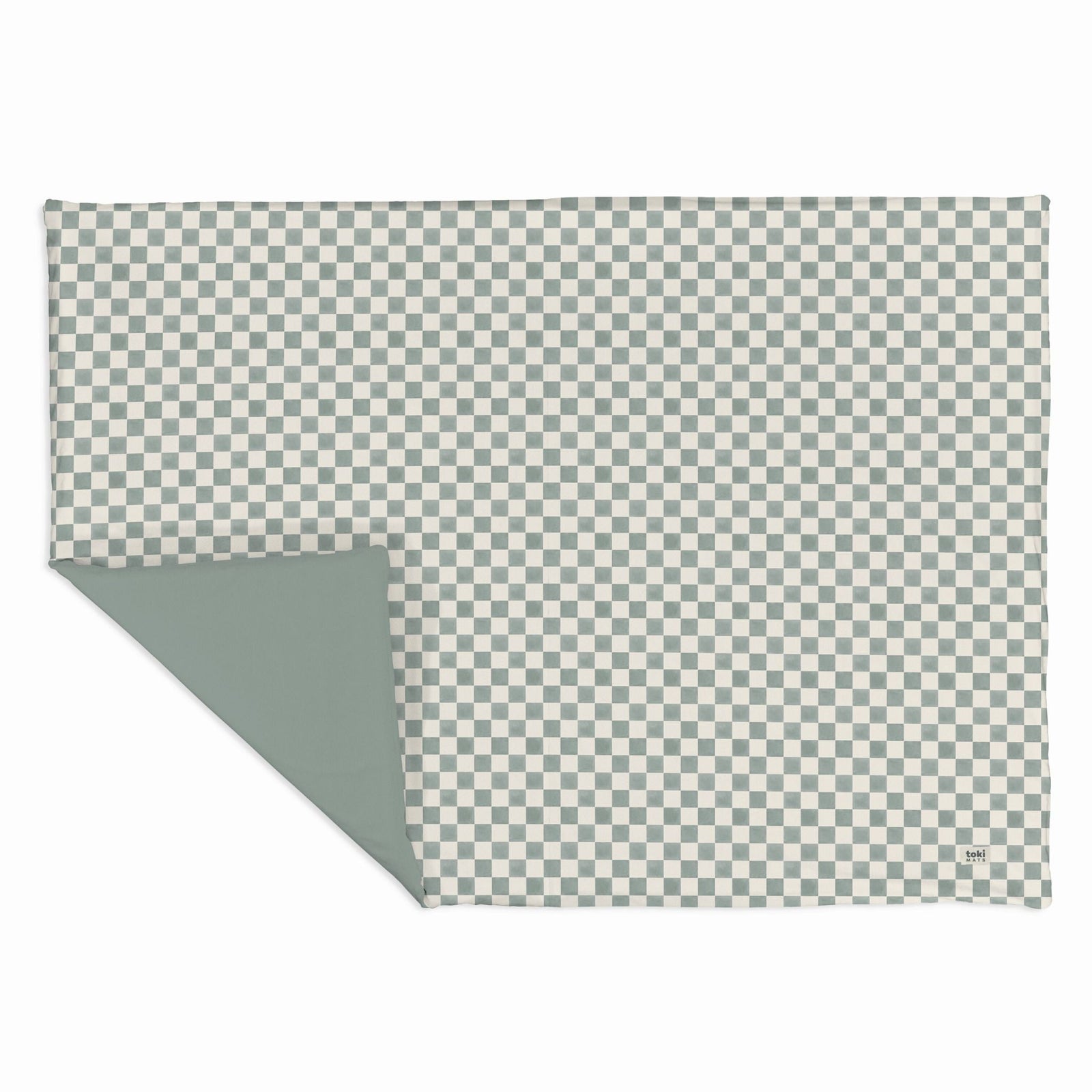 Toki Kids x Project Nursery Checker Padded Play Mat - Matcha