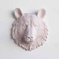 Faux Mini Bear Head Sculpture