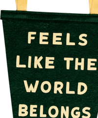 Feels Like the World Belongs to You + Me Fishtail Pennant
