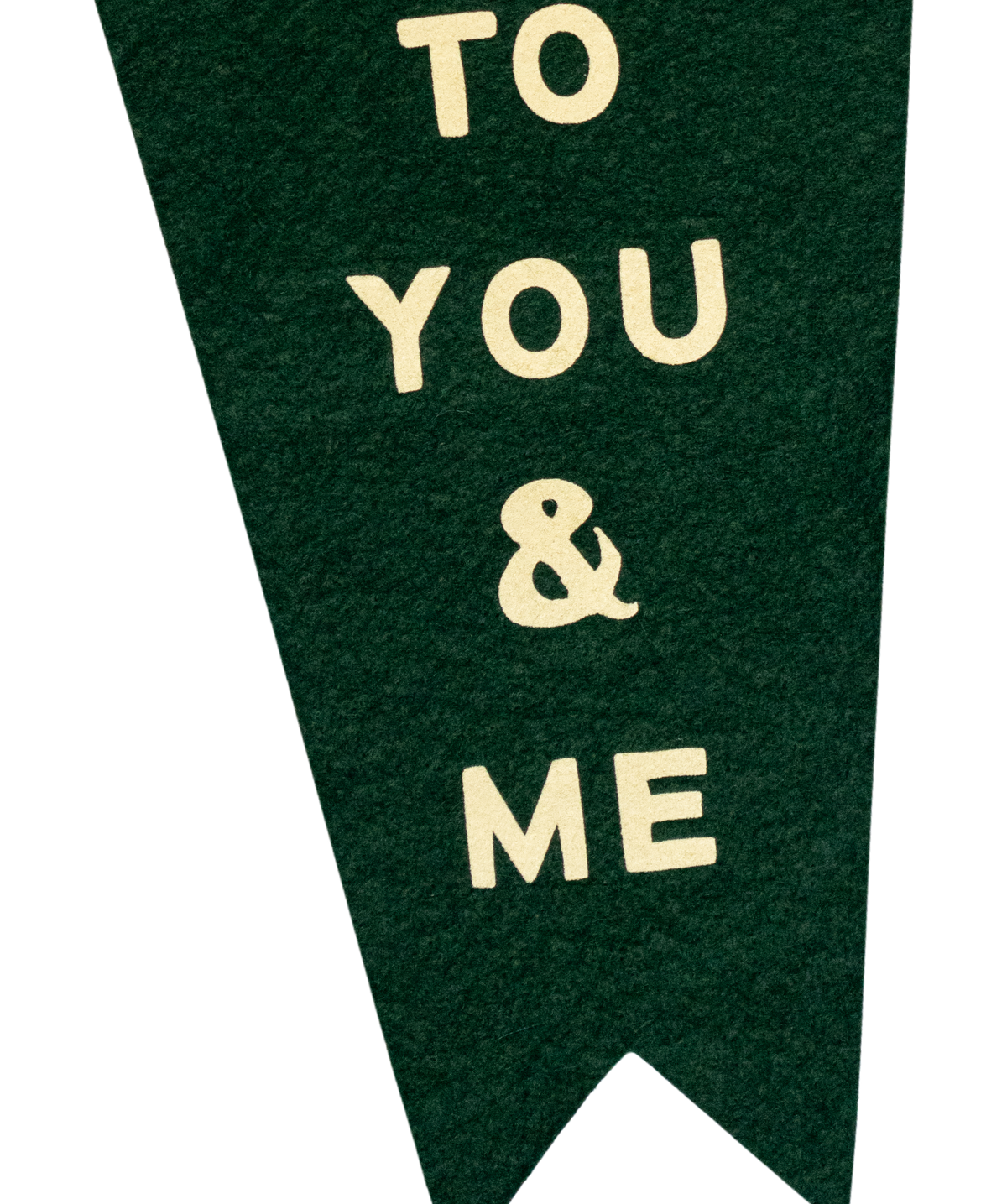 Feels Like the World Belongs to You + Me Fishtail Pennant