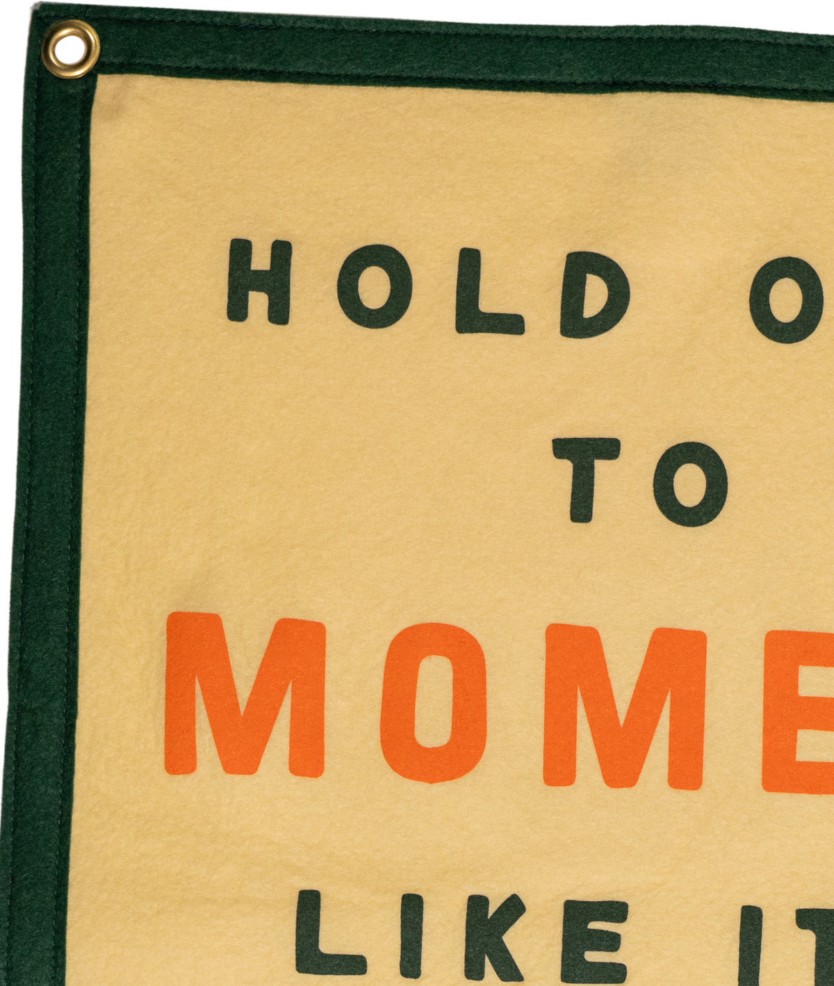 Hold on to the Moment Camp Flag