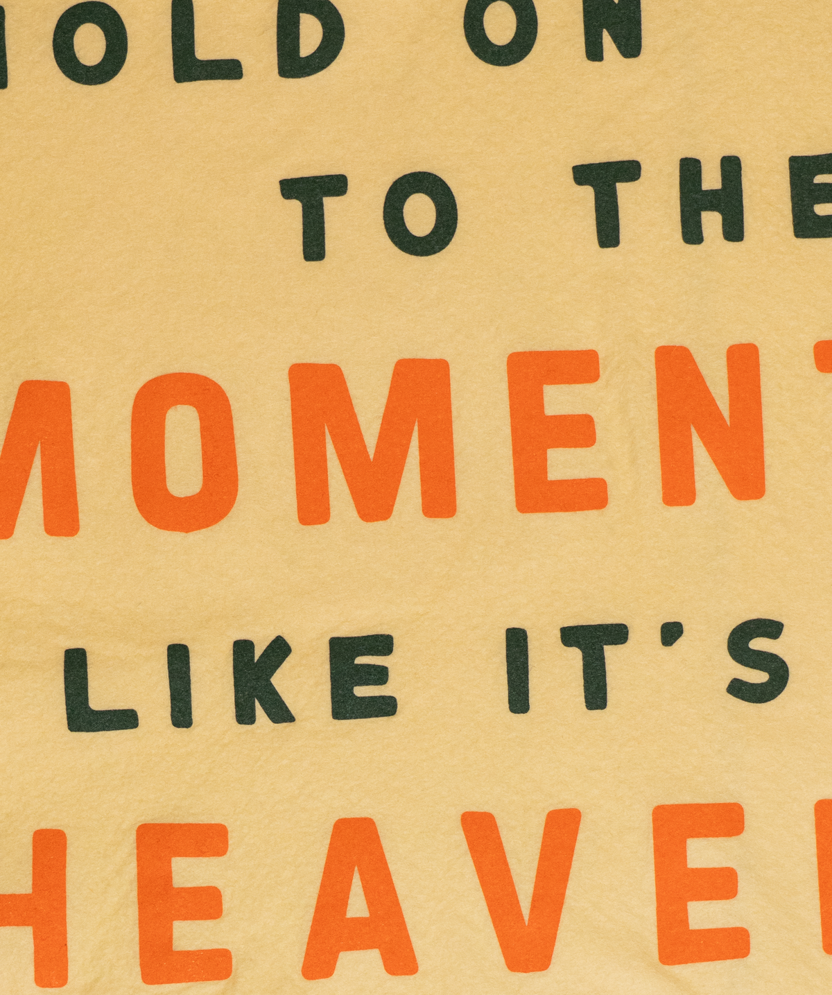 Hold on to the Moment Camp Flag