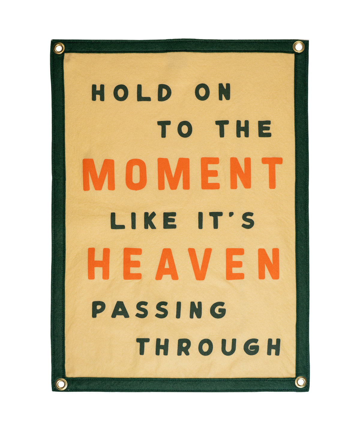 Hold on to the Moment Camp Flag