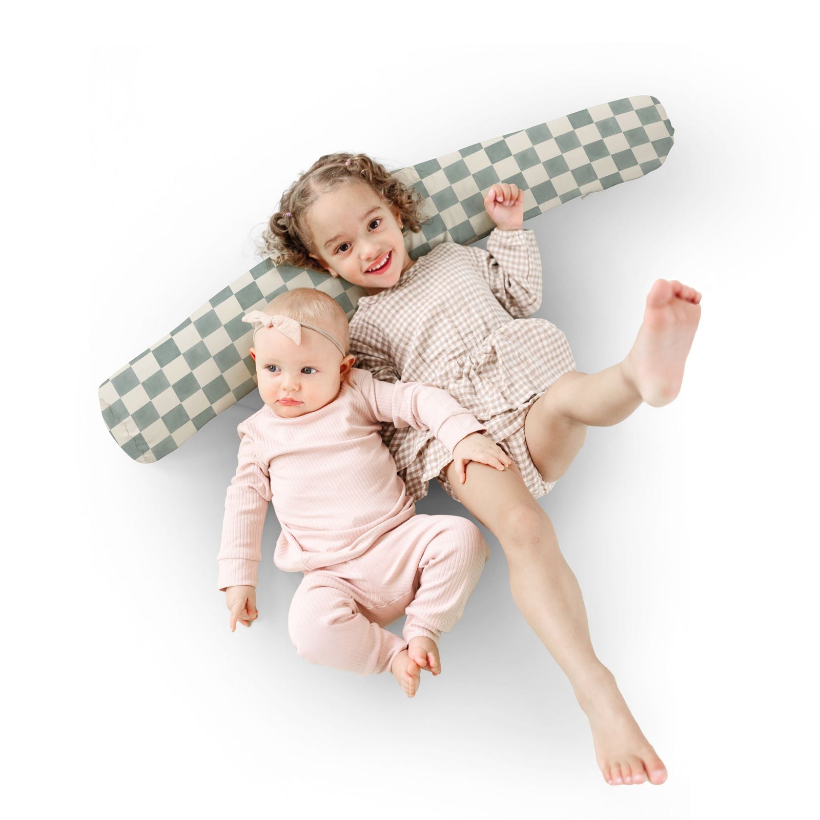 Toki Kids x Project Nursery Checker Support Pillow - Matcha