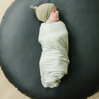 Sage Bamboo Stretch Swaddle Blanket