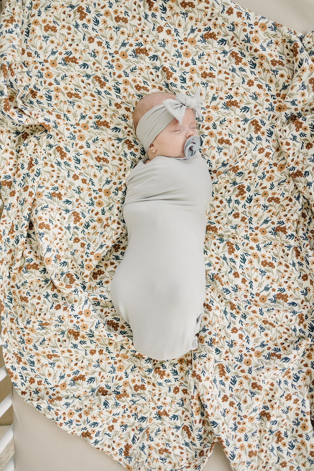 Stone Bamboo Stretch Swaddle Blanket