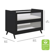 Breathable™ Mesh 3-in-1 Convertible Crib - Black