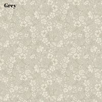 Grey Floral Wallpaper