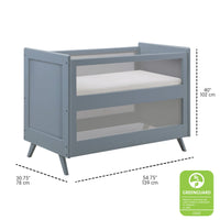 Breathable™ Mesh 3-in-1 Convertible Crib - Steel Gray