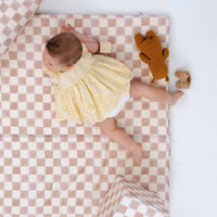 Toki Mats x Project Nursery Checker Padded Playmat - Gumdrop