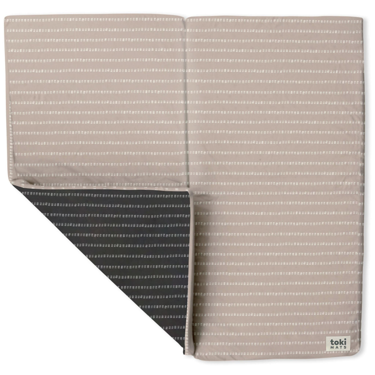 Stripe in Light Grey Padded Playmat