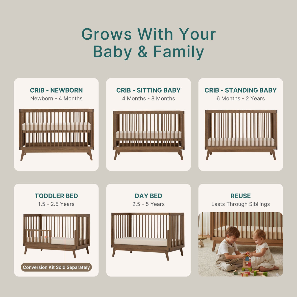 Soho 3-in-1 Convertible Crib