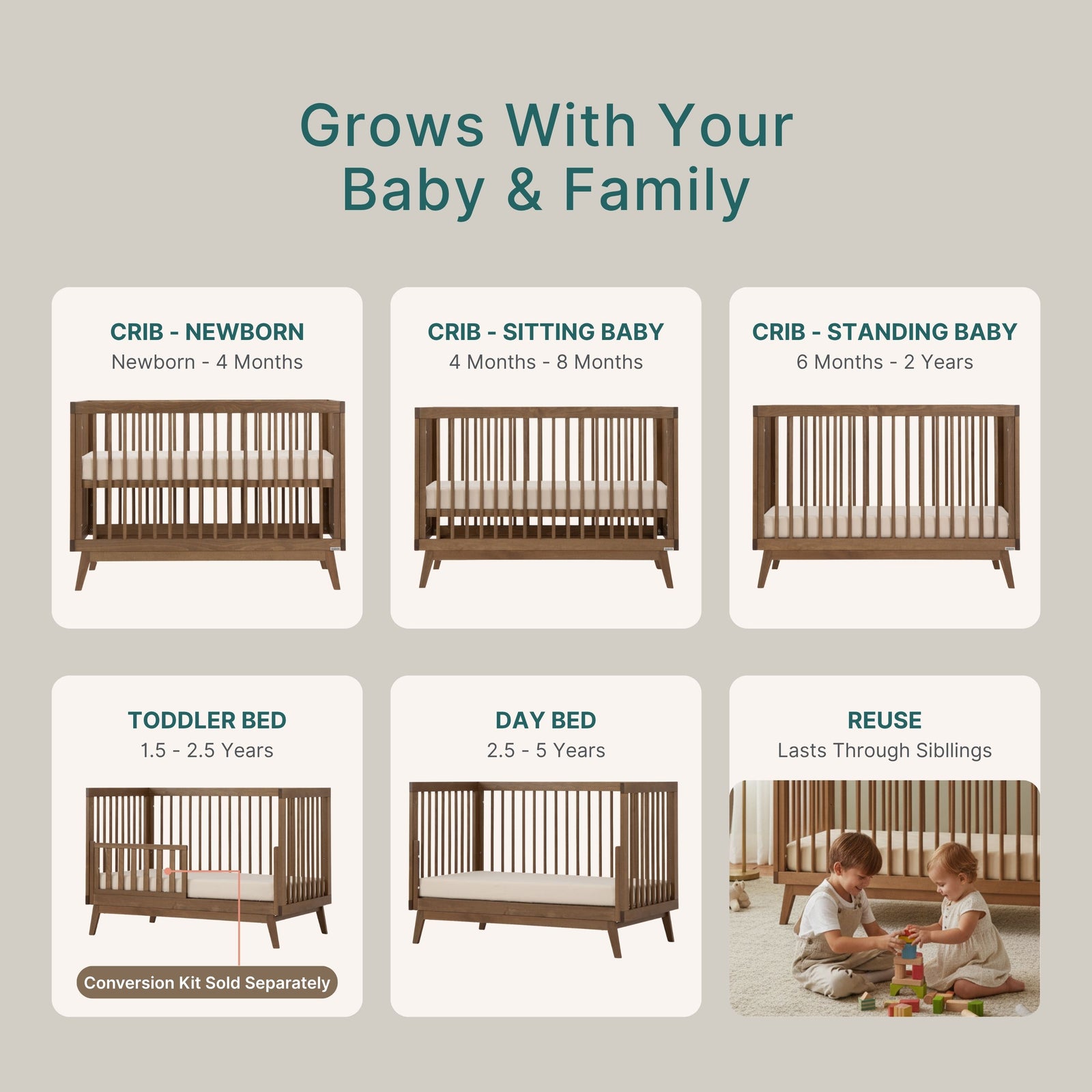 Soho 3-in-1 Convertible Crib