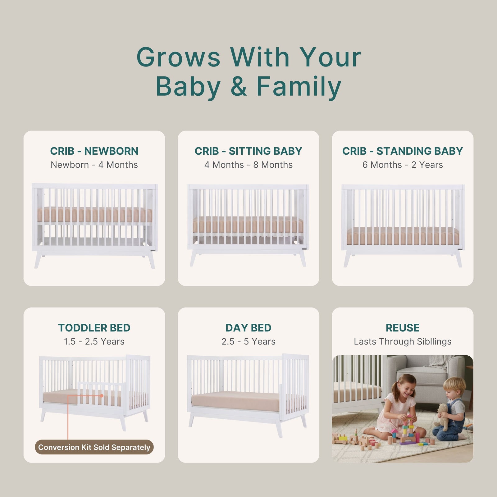 Soho 3-in-1 Convertible Crib