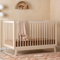 Soho Convertible Crib in Wash Dimensions