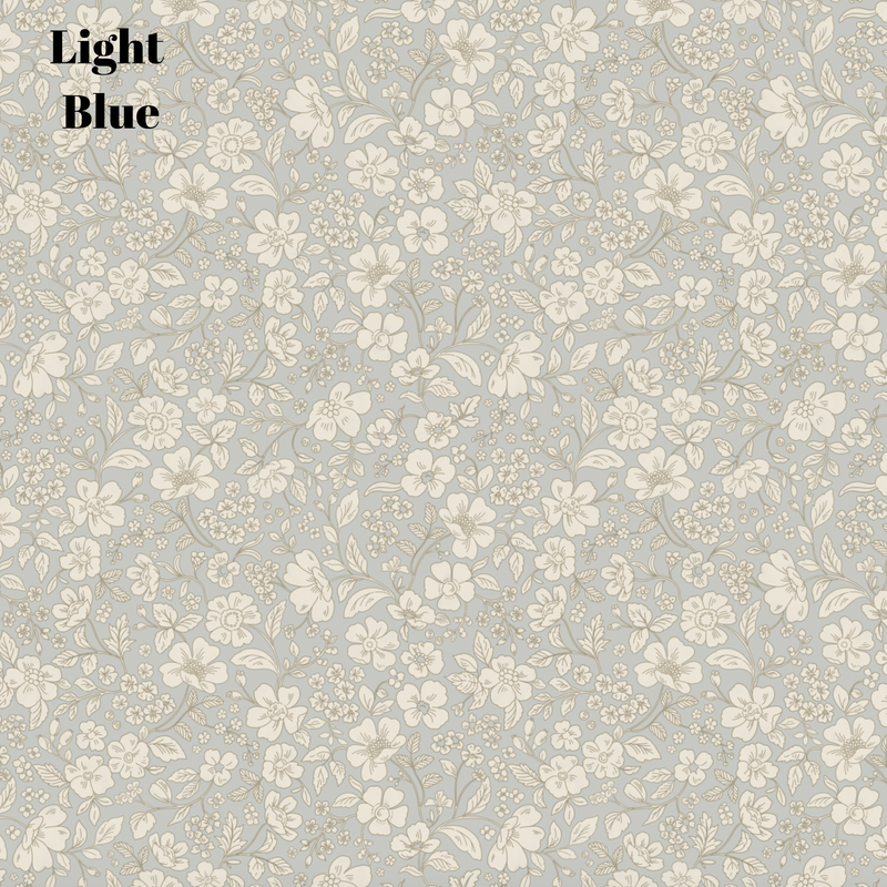 Light Blue Floral Wallpaper