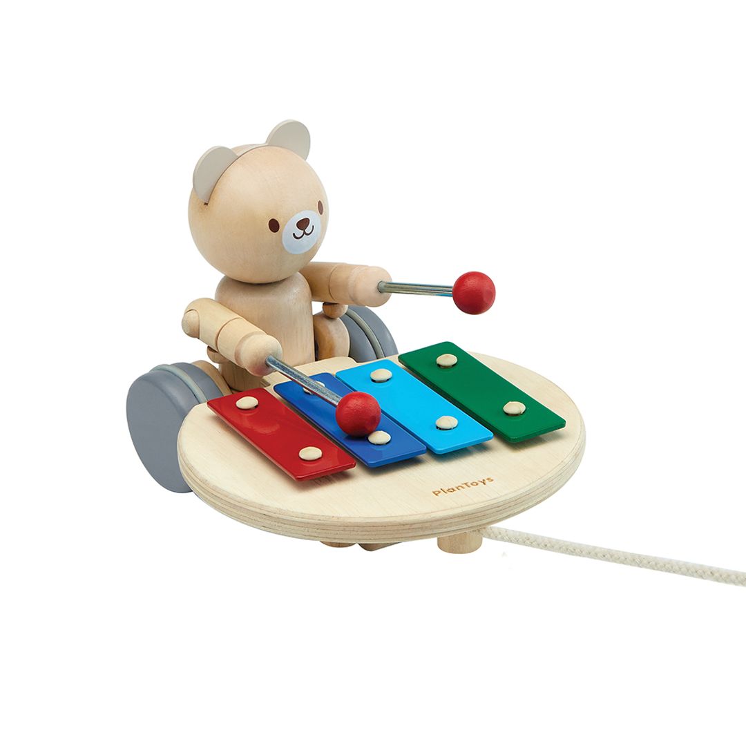 Pull-Along Musical Bear Toy