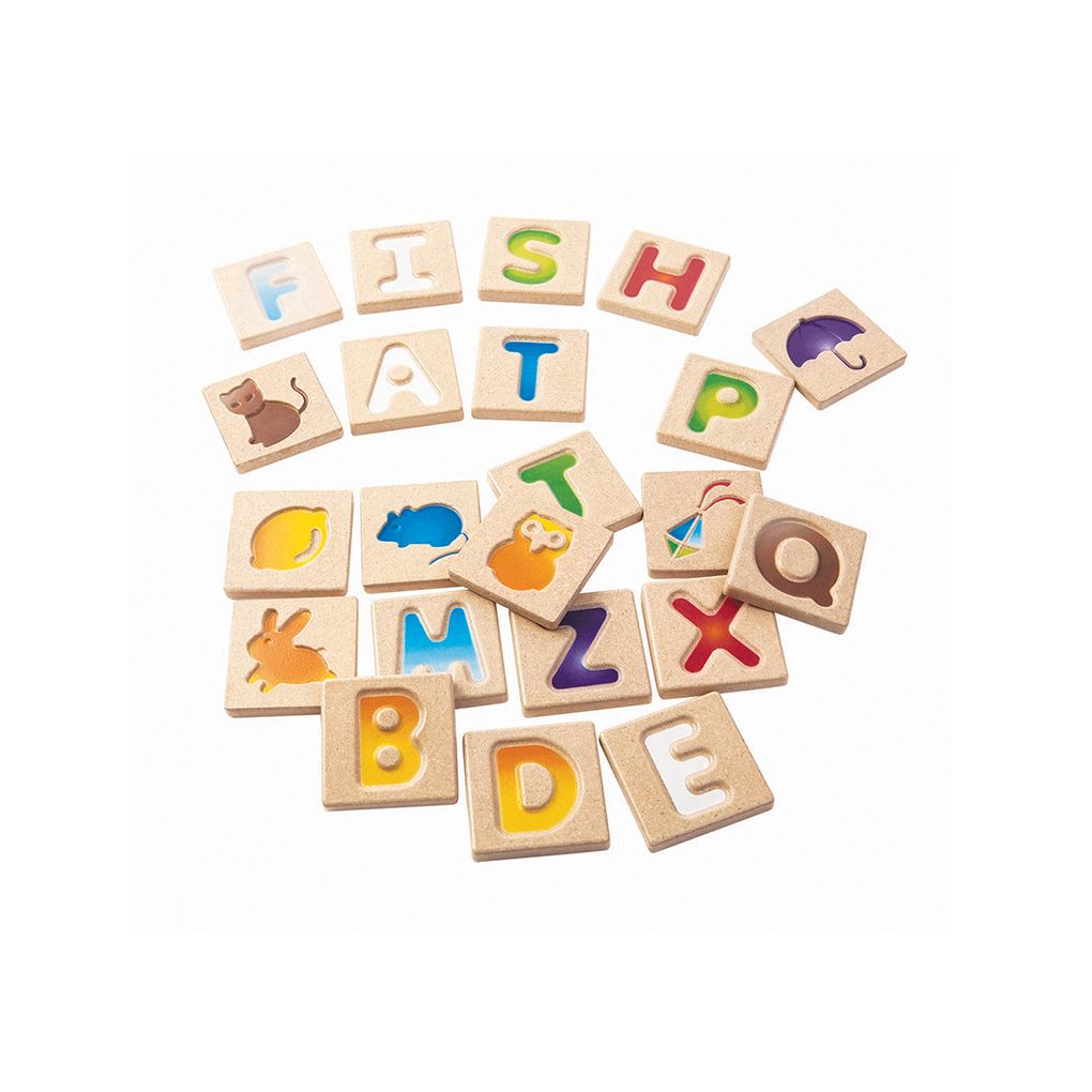 Alphabet A-Z Gradient Tile Set