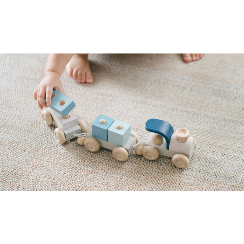 Wooden Stacking Train Trio Toy - Orchard