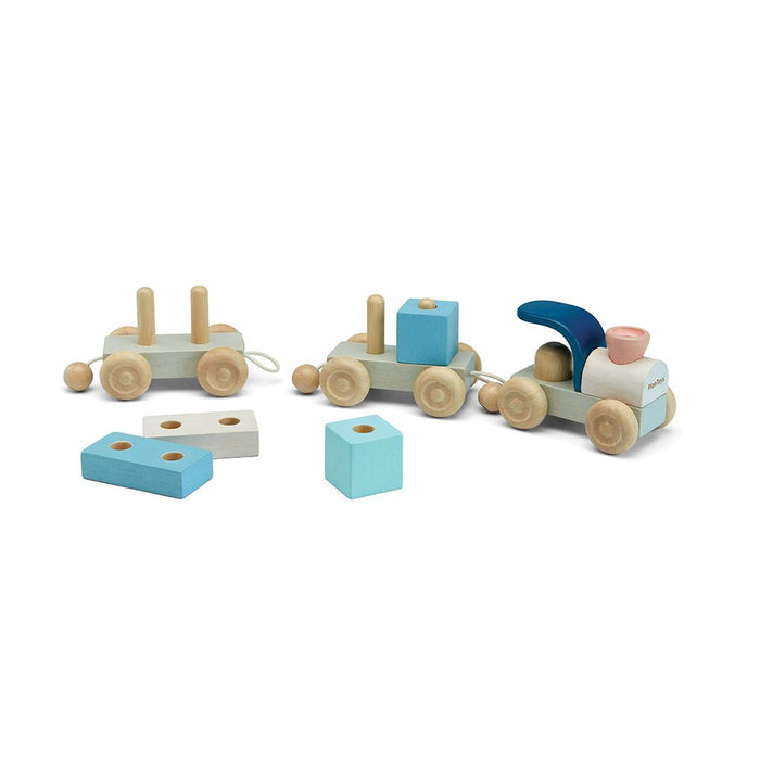 Wooden Stacking Train Trio Toy - Orchard