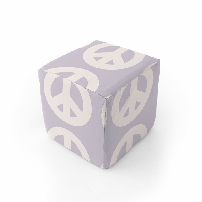 Lavender Peace Sign Play Cube