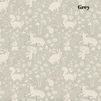 Grey Woodland Animal Wallpaper 