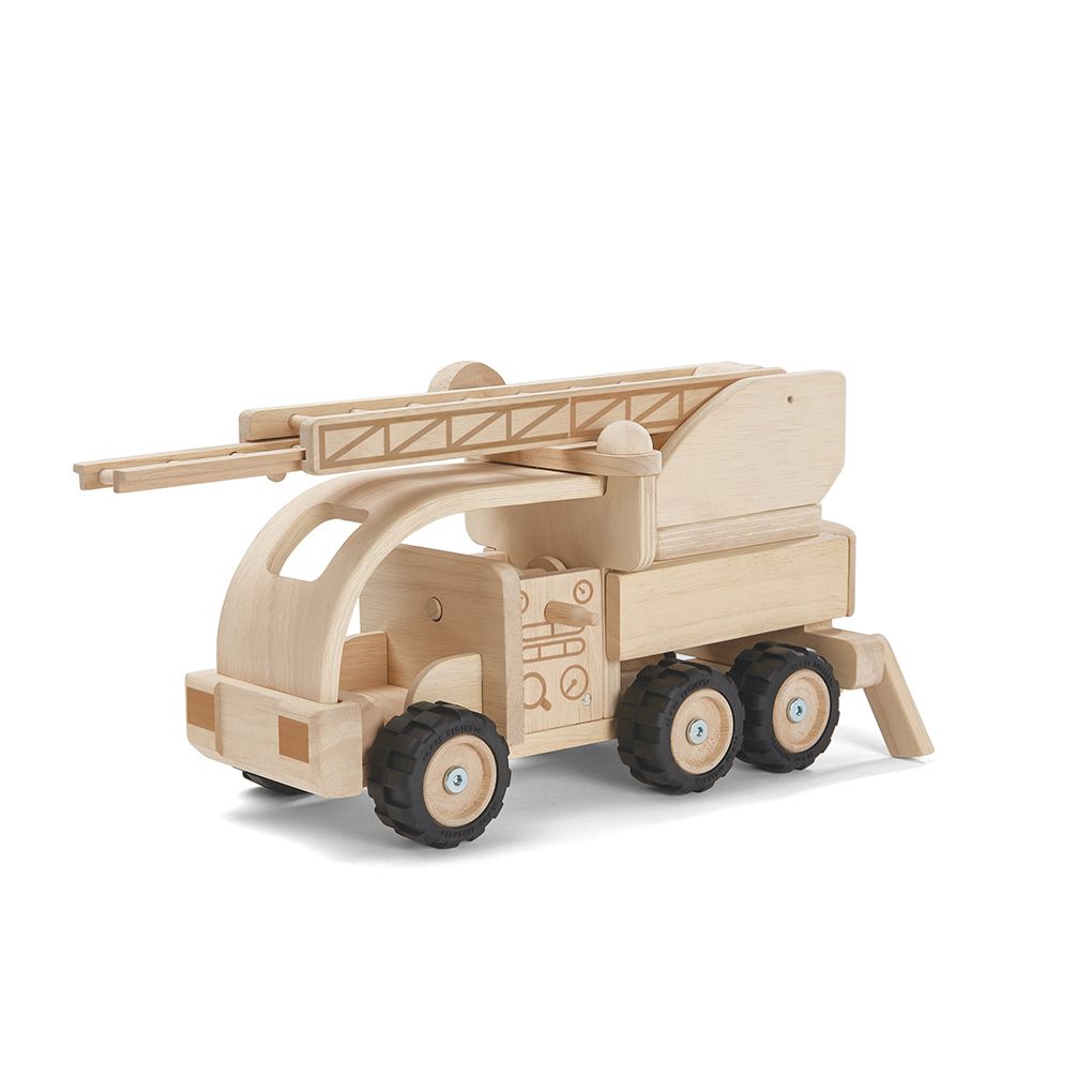 Wooden Fire Truck Toy