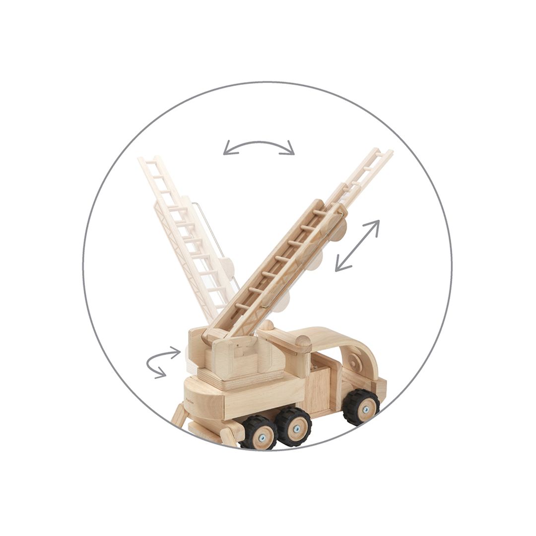 Wooden Fire Truck Toy