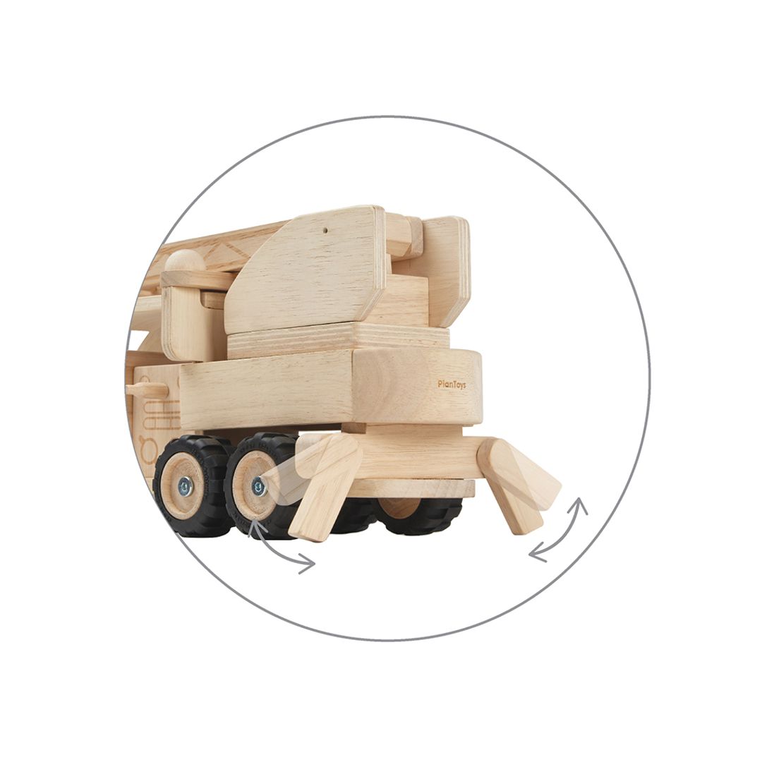 Wooden Fire Truck Toy