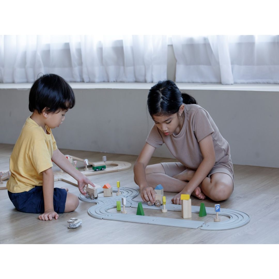 Rubber Road + Rail Toy Set - Medium