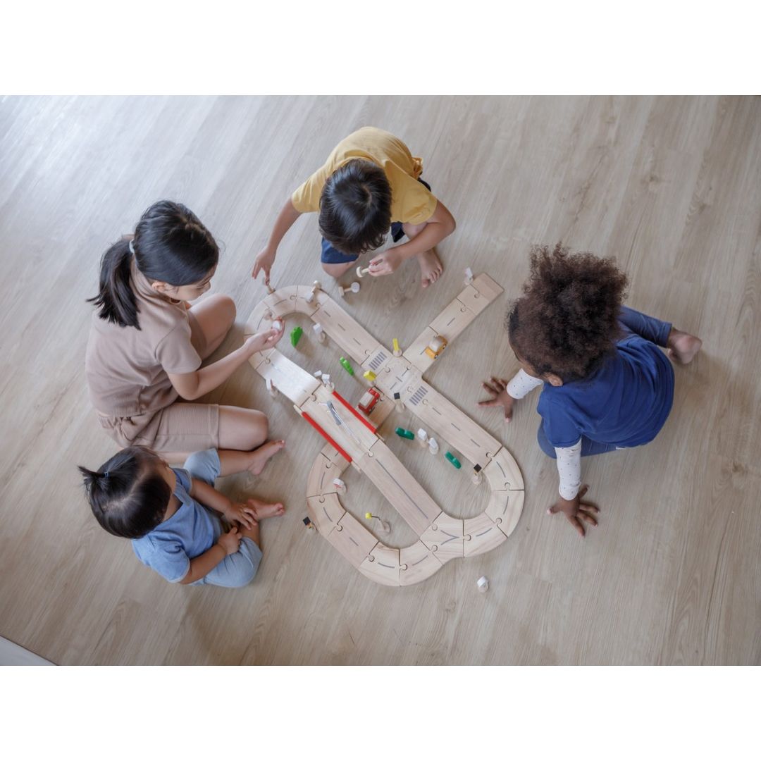 Rubber Road + Rail Toy Set - Medium